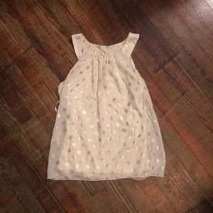 Gold polkadot top